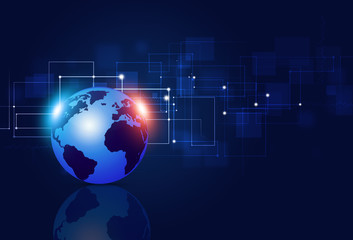 Technology Connections Blue Background