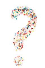 Question mark out of pharmaceuticals
