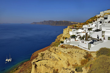 Santorini, Grecja, Oia, architektura wyspy