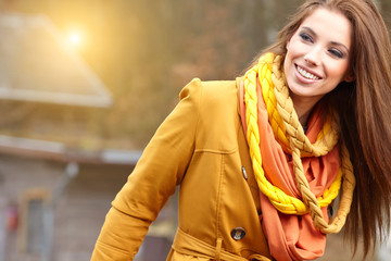 Autumn woman portrait