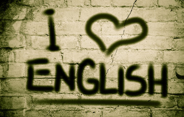  Love English Concept