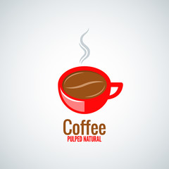 coffee cup bean design background
