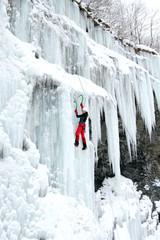 Ice climbing the North Caucasus.