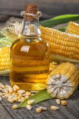 Freshly picked domestic corn with corn oil © DDsign