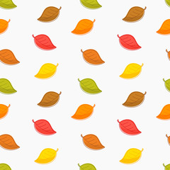 Seamless autumn leaves texture