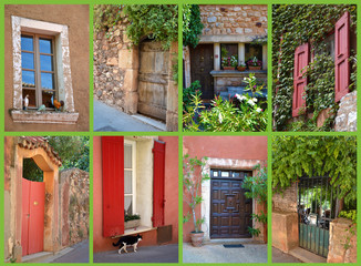 Carte Postale - Portes et fenêtres à Roussillon 02