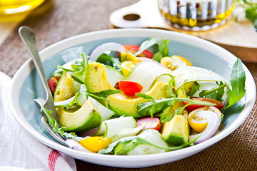 Avocado with Rocket salad
