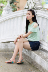 Fototapeta premium portrait of the asian girl