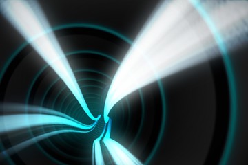 Blue vortex with white light