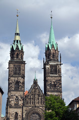 Fototapeta na wymiar Lorenzkirche in Nürnberg