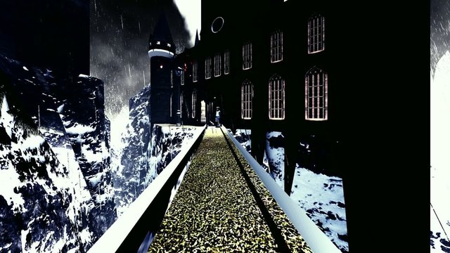 Spooky Dracula castle