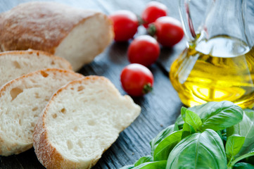 Bruschetta Ingredients for preparation