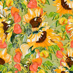 Autumn seamless pattern