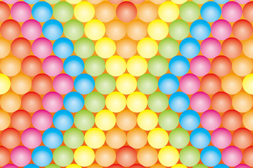 #Background #wallpaper #Vector #Illustration #design #free #free_size #charge_free #colorful #color rainbow,show business,entertainment,party,image 背景素材壁紙（敷き詰められたカラーボール, 虹色, レインボー, 七色）