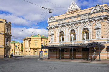 Fototapeta na wymiar Ciniselli Circus - first stone-built circus in Russia (1877)