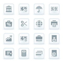 Finance web icons set