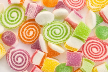 Fototapeta na wymiar Close-up colorful candy