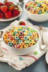 Coloful Fruit Cereal Loops