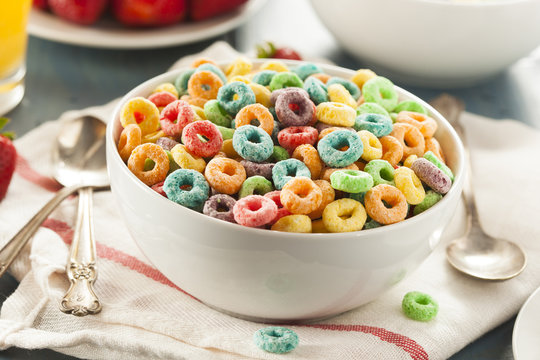 Coloful Fruit Cereal Loops