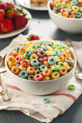 Coloful Fruit Cereal Loops