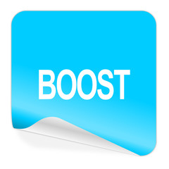 boost blue sticker icon