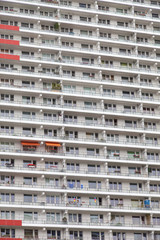 Fassade eines modernen Wohngebäudes in Berlin,Deutschland