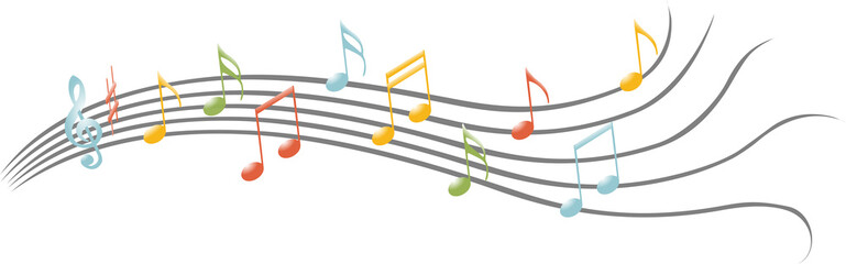 Naklejka premium Musique