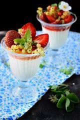 fruit jelly with berries