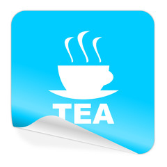 tea blue sticker icon