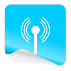 wifi blue sticker icon
