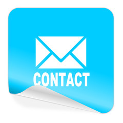 email blue sticker icon