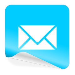 email blue sticker icon