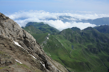 Pic du midi de Bigorre, vue coté nord