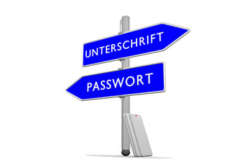 Passwort >>> Unterschrift / Konzept Sicherheit