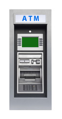 ATM banking machine, isolated