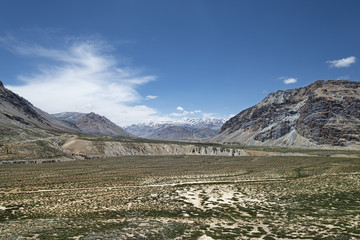 Desert mountain valley in Himalayas