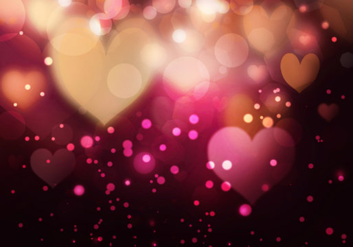 heart bokeh background
