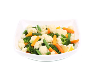 Broccoli and cauliflower salad.
