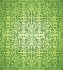 Green floral background vector
