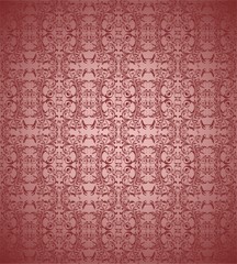Red floral background vector