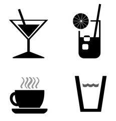 Boissons en 4 icônes
