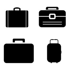 Valises en 4 icônes