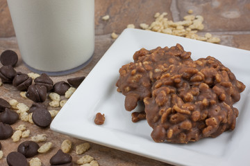 Rice Crispy No Bake Cookies