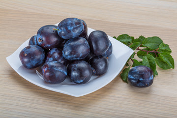 Fresh plums