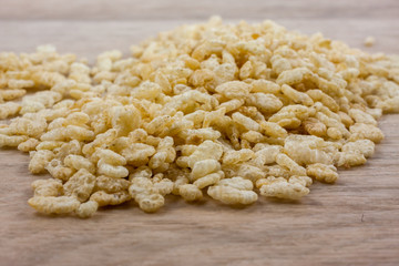 Crispy Rice Cereal on counter