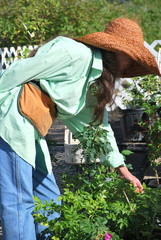 Female gardener.