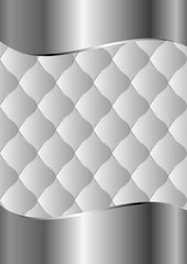 metallic background with gray pattern inside