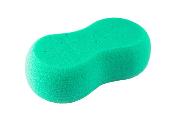 Sponge on white background