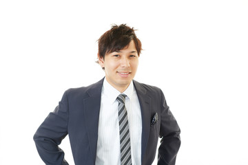 笑顔のビジネスマン