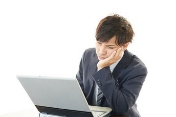 苦悩するビジネスマン